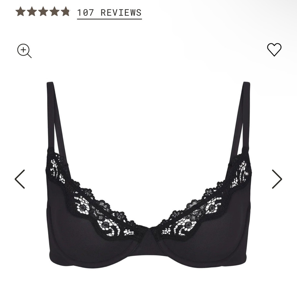 Elegant Black Lace Bra